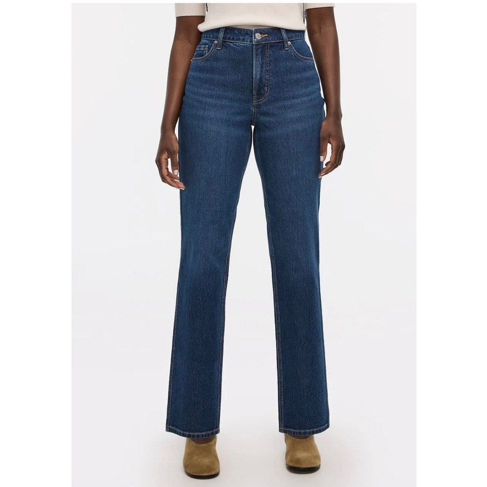 Reitmans Straight Leg Jeans Women 29 Blue Curvy Mid Rise‎ The Classic Denim